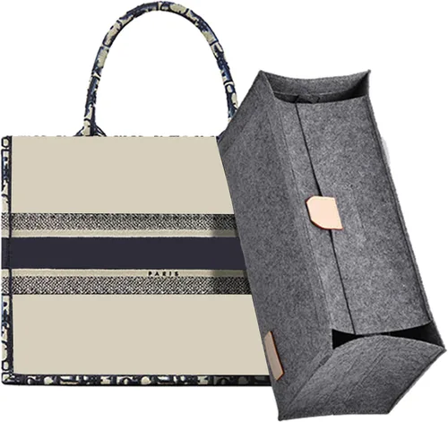 Doxo Organizador de bolso para bolsos, organizador de fieltro para bolso con 2 tamaños, inserto de bolsa compatible con bolsas D grandes para libros