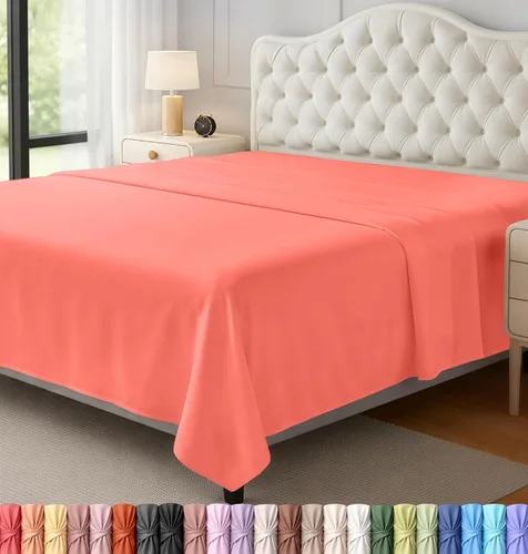 Miniatura 41 de Utopia Bedding Sábanas Planas - Paquete de 6 - Tela de Microfibra Cepillada Suave - Sábana Superior Resistente al Encogimiento y Decoloración - Gris