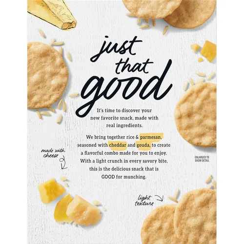 Miniatura 14 de Good Thins Galletas saladas de tres quesos con arroz y queso sin gluten, galletas para bocadillos a granel, 6 cajas de 3.5 onzas