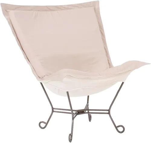 Miniatura 9 de Howard Elliott Scroll Puff Chair con cubierta, marco de titanio, Seascape Canyon