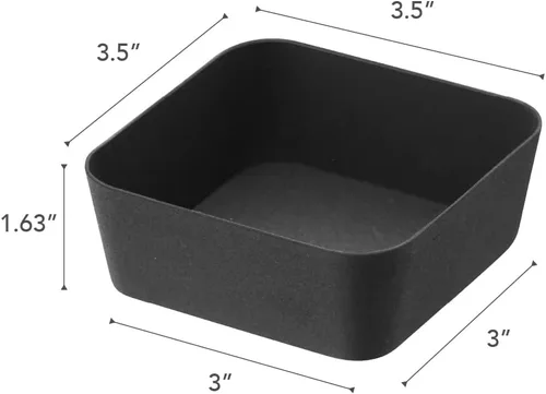 Miniatura 7 de YAMAZAKI Home Tower Bandeja de tocador para ahorrar espacio, 3.5 x 3.5 pulgadas, acero Negro