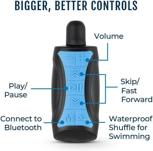 Miniatura 6 de H2O Audio Stream 3 PRO y auriculares Surge S+ - Reproductor de música de transmisión subacuática impermeable MP3 para nadar con Bluetooth