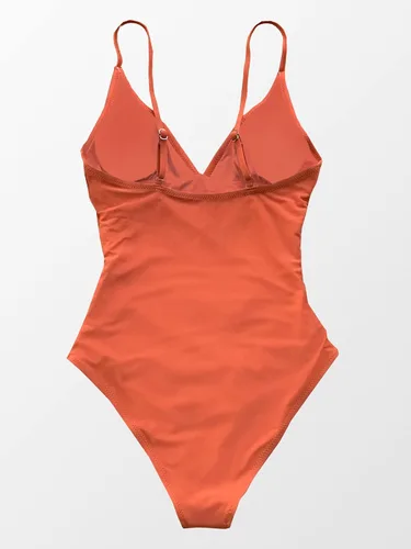 Miniatura 6 de CUPSHE - Traje de baño de una pieza para mujer con control de abdomen y cuello en V