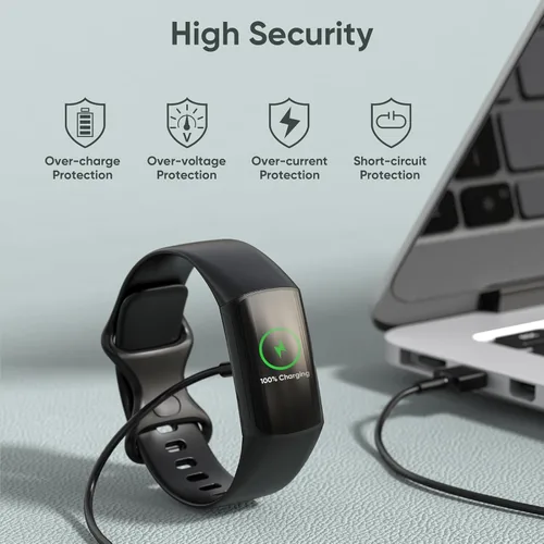 Miniatura 5 de Cable de carga para cargador de repuesto Fitbit Charge 6 (3.3 pies)