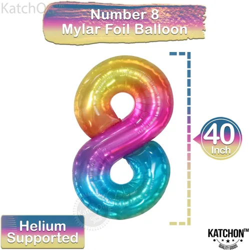 Miniatura 185 de KatchOn, Globo grande azul número 2 de 40 pulgadas Decoraciones de cumpleaños de Baby Shark para niño de 2 años Globo azul número 2 Globo