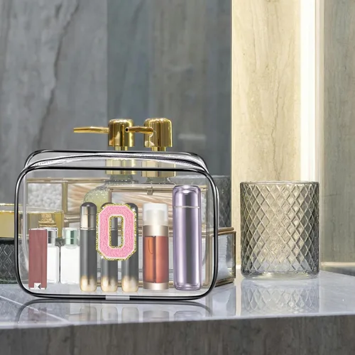 Miniatura 5 de Bolsa de aseo transparente Fodofodo, bolsa de aseo de viaje portátil, bolsa de maquillaje impermeable, organizador de almacenamiento de cosméticos