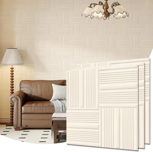 Paneles de pared 3D de terciopelo para decoración de pared interior despegar y pegar, paneles de pared 3D con textura geométrica insonorizada para