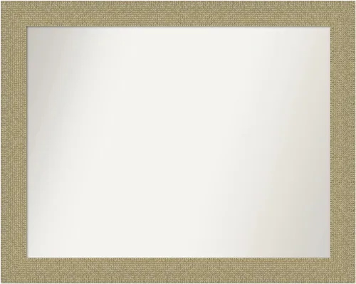 Miniatura 117 de Amanti Art Espejo de pared personalizado no biselado (24.25 x 24.25 pulgadas), marco dorado de mosaico, varios tamaños personalizados, espejo