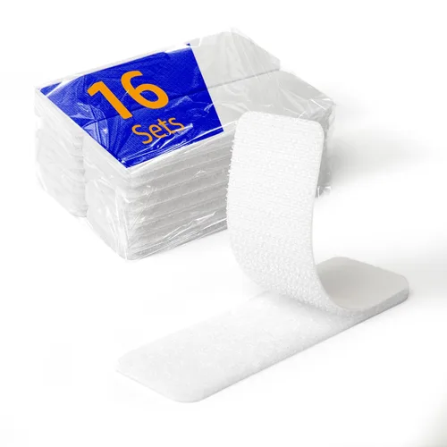 Miniatura 19 de 160 unidades (80 pares) puntos autoadhesivos de 0.98 pulgadas de diámetro, blanco, puntos de gancho y bucle, monedas adhesivas para escuela, aula