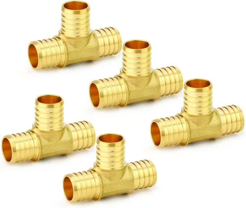 Miniatura 31 de GASHER 10 piezas sin plomo latón 1 "acoplamiento Pex, accesorios Pex de 1 pulgada para tubería Pex