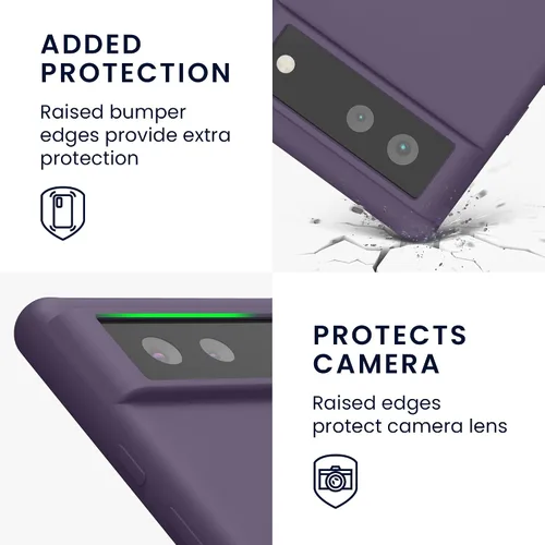 Miniatura 86 de kwmobile Funda Compatible con Google Pixel 6 Pro - Funda de teléfono de silicona TPU con acabado suave - Azul Arrecife