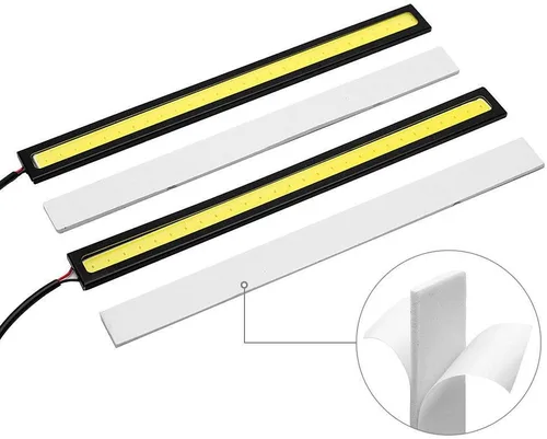 Miniatura 3 de MACHSWON 2/4/6 unids universal impermeable coche camiones diurna lámpara de luz súper brillante 12 V LED tiras COB coche Led niebla luz