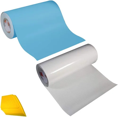 Miniatura 6 de ORACAL 651 Paquete combinado de 2 colores de vinilo adhesivo para manualidades, rollo de 12 pulgadas x 3 pies, incluye espátula de detalles amarillo