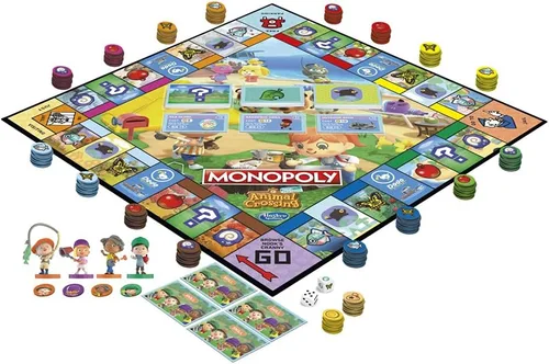 Miniatura 4 de Monopoly Animal Crossing New Horizons Edition - Juego de mesa para niños de 8 años en adelante, divertido juego para jugar para 2-4 jugadores