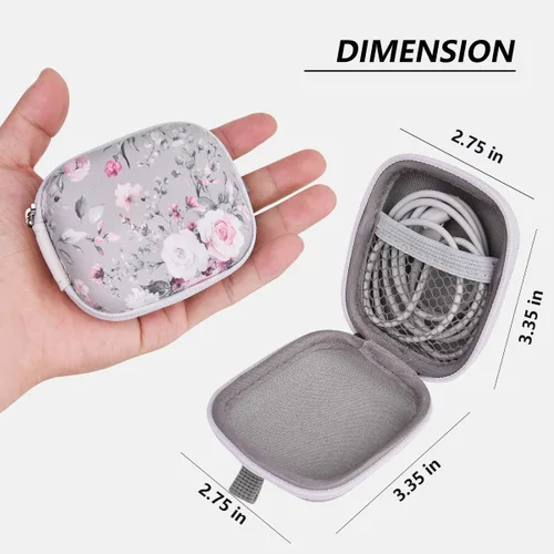 Miniatura 5 de Funda para auriculares, AIRSPO Airpods 4 Funda Airpods Pro 3ª generación Organizador de auriculares Funda de transporte Bolsa de almacenamiento