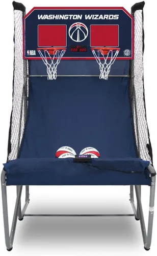 Miniatura 37 de Pop-A-Shot - Home Dual Shot Arcade Basketball Game with NBA Graphics l Sensor Scoring l 16 Game Modes l 7 Balls l Foldable Storage l for All NBA Fans