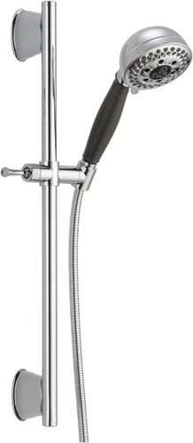 Miniatura 2 de Delta Faucet 5-Spray Touch-Clean H2Okineticc Slide Bar ducha de mano con manguera, inoxidable 51559-SS