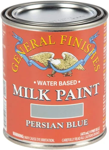 Miniatura 10 de General Finishes Pintura de leche a base de agua, 1 cuarto de galón, lino