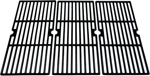 Parts DC115 - Rejilla de cocción de hierro fundido recubierta de porcelana de 16 15/16 x 8 5/16 pulgadas, repuesto para Charbroil 463240804, Centro,