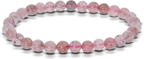 Miniatura 604 de Gem Avenue Handmade Round Bead Stretch Bracelet Unisex Natural Stone Beaded Jewelry for Men & Women, Elastic Wristband for Daily Wear