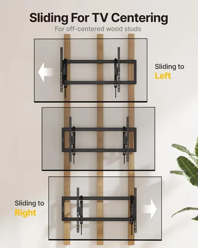 Miniatura 8 de monTEK - Soporte de pared para TV con inclinación de alta resistencia para televisores de 37–90" de hasta 200 libras – Bajo perfil, ajuste