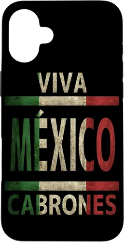 Miniatura 23 de Carcasa para iPhone 12 Pro Max Viva México Cabrones con bandera mexicana