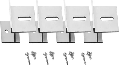 Miniatura 10 de Newpowa Soporte Z de montaje en panel solar con tuercas y pernos diseñado para RV, barco, pared, instalación de techo fuera de la red, 2
