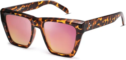 Miniatura 26 de SOJOS Fashion Oversized Square Cat Eye Polarized Sunglasses for Women Trendy Cateye Style Womens Sunglasses SJ2179