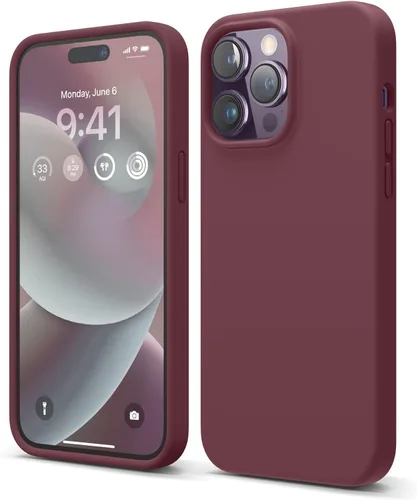 Miniatura 8 de elago Funda compatible con iPhone 14 Pro Max, de silicona líquida, funda protectora de cuerpo completo, a prueba de golpes, funda delgada