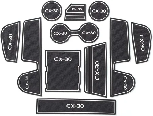 Miniatura 20 de Great-luck Accesorios para el interior del automóvil, tapete de almacenamiento para puerta, tapete para portavasos, tapete antideslizante a prueba