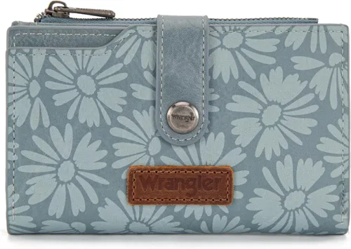Miniatura 20 de Wrangler - Billetera para mujer con tarjetero plegable, cierre y ventana para identificación