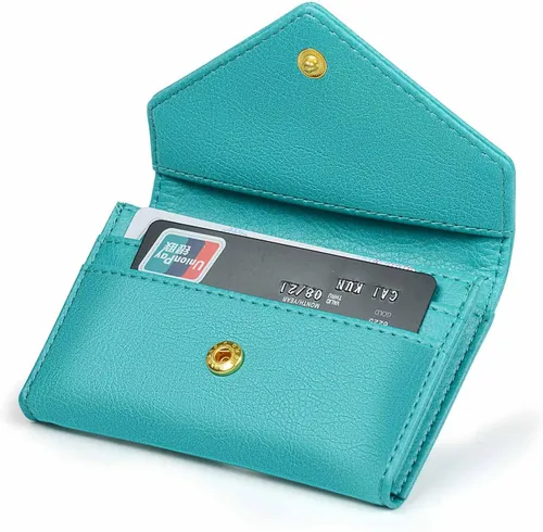 Miniatura 2 de XEYOU Funda para tarjetas de crédito para mujer, tarjetero con bolsillo frontal para mujer