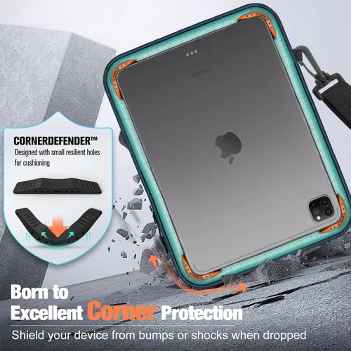 Miniatura 3 de MoKo Funda protectora de 360° para tablet de 13 pulgadas, compatible con iPad Pro M5 y Air M4 2026, iPad Pro de 12.9 pulgadas, Galaxy Tab S9/S8 Plus