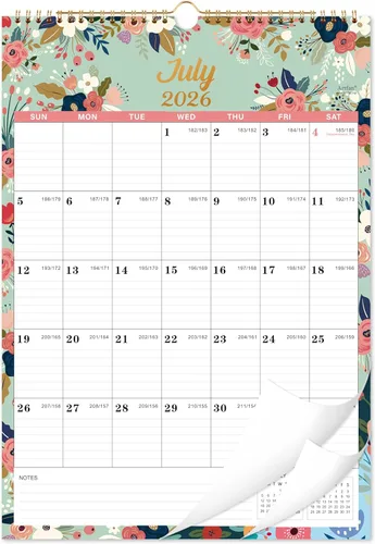 Calendario 2026 – Calendario de pared 2026 2026, calendario mensual de 12 meses de enero de 2026 a diciembre de 2026, 12 x 17 pulgadas, calendario