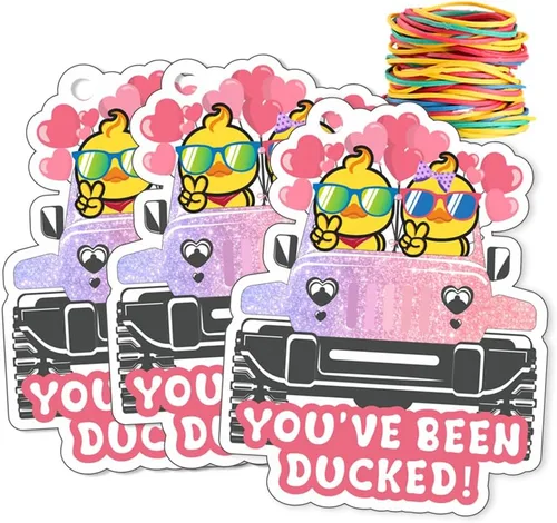 Miniatura 8 de You've Been Ducked, etiquetas de pato, lindas etiquetas de pato, etiquetas de pato de pato, tarjeta de juego de patitos, paquete de 35 unidades de 3