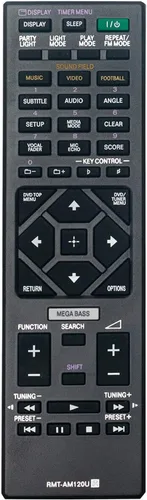 Allimity RMT-AM120U - Mando a distancia reemplazado para Sony Home Audio System MHC-V7D SHAKE-X1D SHAKE-X3D MHC-GT3D