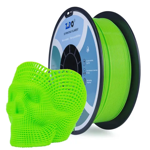 Miniatura 44 de ZIRO Filamento PLA fluorescente de 0.069 pulgadas, luminoso solo por luz UV, filamento de impresora 3D de efecto brillante, carrete de 2.2 libras