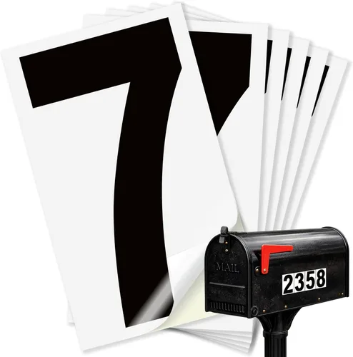Miniatura 33 de iSYFIX Calcomanías de vinilo negro número 0 (Zero) – Paquete de 6 calcomanías de 1.5 pulgadas – Calcomanías de alta calidad, fondo reflectante