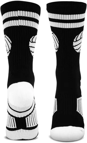 Miniatura 2 de ChalkTalkSPORTS Calcetines tejidos de voleibol a media pierna Pelota clásica Varios colores y tamaños