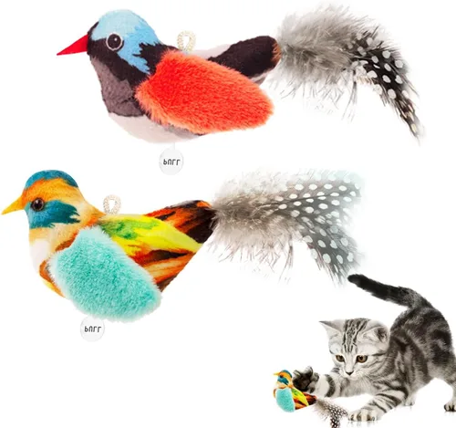 Miniatura 9 de Juguetes para gatos con hierba gatera, para aliviar el aburrimiento y aliviar los dientes y patadas, juguetes interactivos con sonido de chirrido