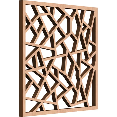 Miniatura 13 de 7 3/8 pulgadas de ancho x 7 3/8 pulgadas de alto x 3/8 pulgadas de alto, paneles de pared de madera con calado decorativo extra pequeño de Venecia