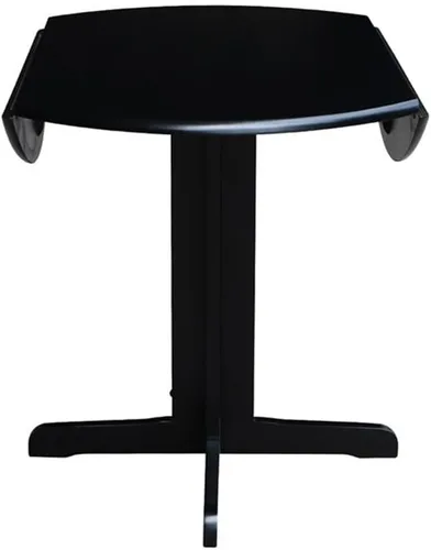 Miniatura 5 de International Concepts - Mesa de comedor de doble hoja caída, 36 pulgadas, color negro