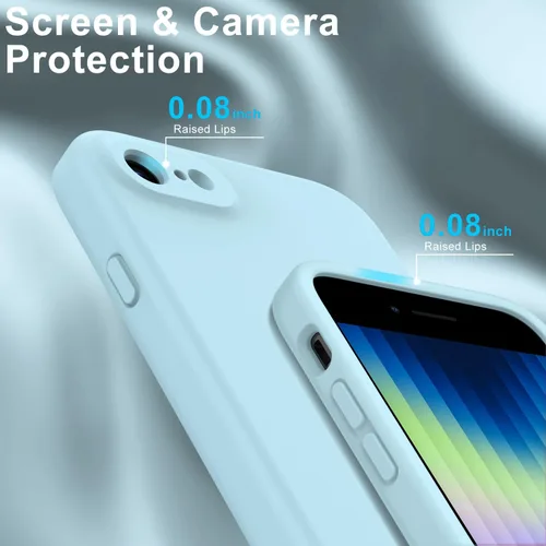 Miniatura 5 de Goodon Funda para iPhone SE 2022 3rd/SE 2020 de 2ª generación - iPhone 8/7 con protector de pantalla - Protección de cámara - Funda protectora
