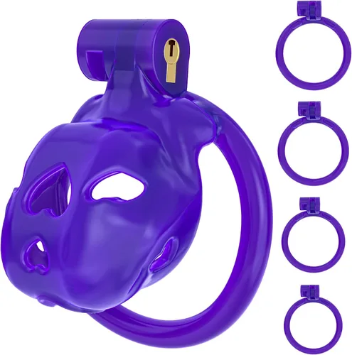 Miniatura 8 de Love 1.0 - Jaula de castidad – Dispositivo de castidad masculina de resina ligera con bloqueo invisible, equipo de bondage para hombres, diseño