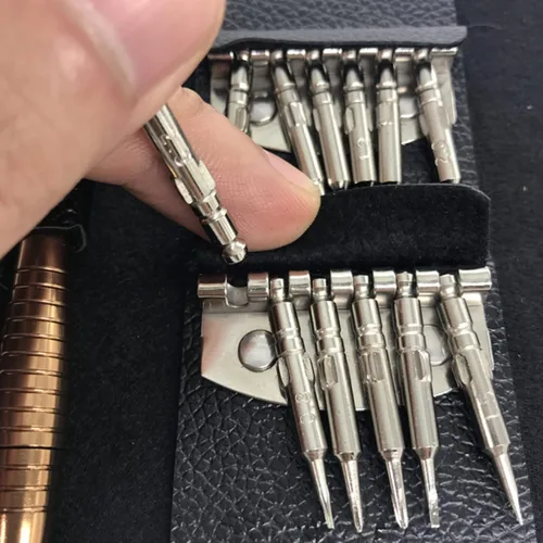 Miniatura 3 de Juego de destornilladores Harita Magnético de precisión portátil 25 en 1 Mini destornillador pequeño con cabeza Phillips y ranurada con bolsa