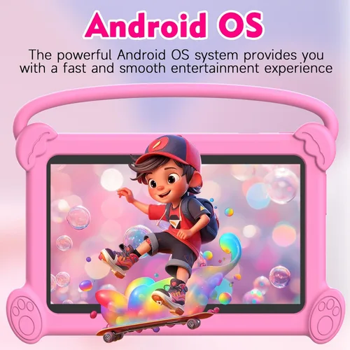 Miniatura 3 de Tableta para Niños de 7 pulgadas 3-9 para Niños, 32GB ROM Niños Pequeños con Estuche a Prueba de Golpes, Software Android para Niños Instalado Rosa