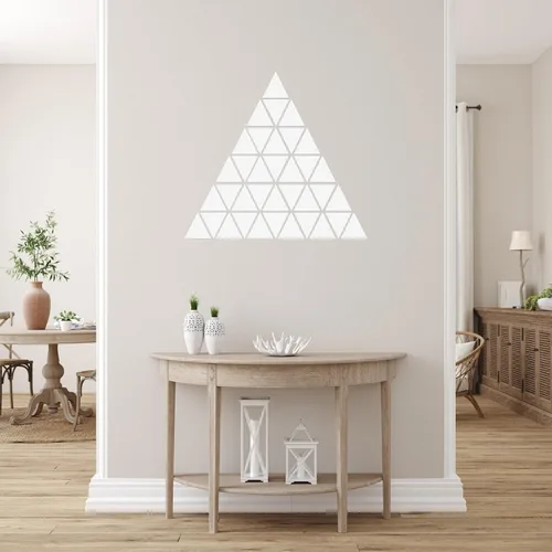 Miniatura 5 de uxcell Adhesivos acrílicos para pared, 100 unidades, autoadhesivas, extraíbles, triangulares, para el hogar, sala de estar, dormitorio, oficina