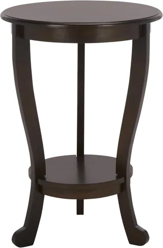 Miniatura 7 de SAFAVIEH Furniture - Mesa de pedestal Mary - Cereza oscura - Madera maciza - Diseño de pedestal de granja - Ideal para sala de estar, entrada