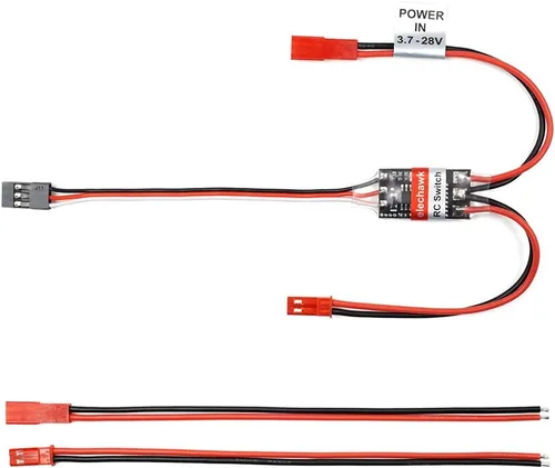 Control remoto remoto AUX encendido/apagado interruptor electrónico relé para coche, camión, barco, luz LED Drone (8A)