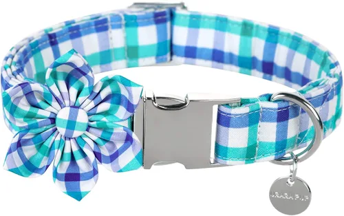 Miniatura 14 de Collar de Navidad para perro con pajarita, collar de Navidad para cachorros, hembras, machos, perros o gatos, collares con lazo con hebilla de metal